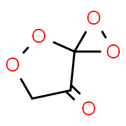 ChemSpider 2D Image | 1,2,4,5-Tetraoxaspiro[2.4]heptan-7-one | C3H2O5