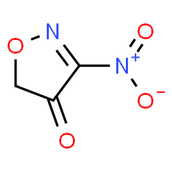 ChemSpider 2D Image | 3-Nitro-1,2-oxazol-4(5H)-one | C3H2N2O4