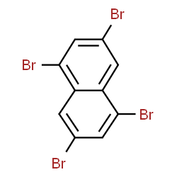 ChemSpider 2D Image | 1,3,5,7-Tetrabromonaphthalene | C10H4Br4