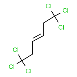 ChemSpider 2D Image | (3E)-1,1,1,6,6,6-Hexachloro-3-hexene | C6H6Cl6