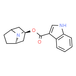ChemSpider 2D Image | (1R,3S)-8-Methyl-8-azabicyclo[3.2.1]oct-3-yl 1H-indole-3-carboxylate | C17H20N2O2