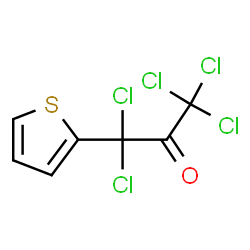 ChemSpider 2D Image | 1,1,1,3,3-Pentachloro-3-(2-thienyl)acetone | C7H3Cl5OS