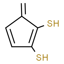 ChemSpider 2D Image | 5-Methylene-1,3-cyclopentadiene-1,2-dithiol | C6H6S2