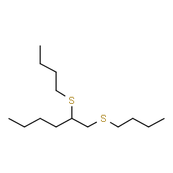 ChemSpider 2D Image | 1,2-Bis(butylsulfanyl)hexane | C14H30S2