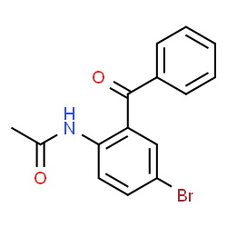 ChemSpider 2D Image | N-(2-Benzoyl-4-bromophenyl)acetamide | C15H12BrNO2