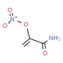 ChemSpider 2D Image | 3-Amino-3-oxo-1-propen-2-yl nitrate | C3H4N2O4