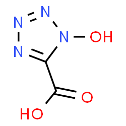 ChemSpider 2D Image | 1-Hydroxy-1H-tetrazole-5-carboxylic acid | C2H2N4O3