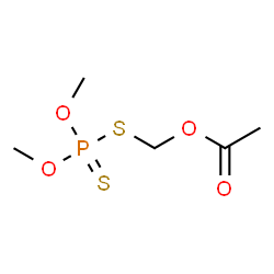 ChemSpider 2D Image | [(Dimethoxyphosphorothioyl)sulfanyl]methyl acetate | C5H11O4PS2