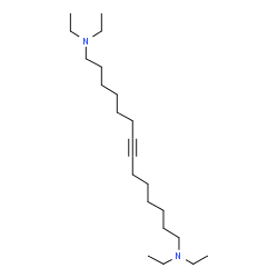 ChemSpider 2D Image | N,N,N',N'-Tetraethyl-7-tetradecyne-1,14-diamine | C22H44N2