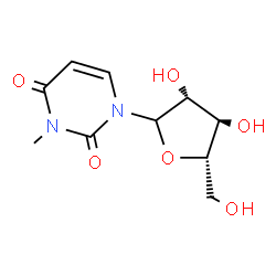 ChemSpider 2D Image | 1-(L-Arabinofuranosyl)-3-methyl-2,4(1H,3H)-pyrimidinedione | C10H14N2O6
