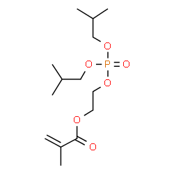 ChemSpider 2D Image | 2-[(Diisobutoxyphosphoryl)oxy]ethyl methacrylate | C14H27O6P