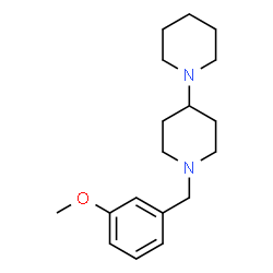 ChemSpider 2D Image | 1'-(3-Methoxybenzyl)-1,4'-bipiperidine | C18H28N2O