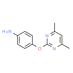 ChemSpider 2D Image | 4-[(4,6-Dimethyl-2-pyrimidinyl)oxy]aniline | C12H13N3O