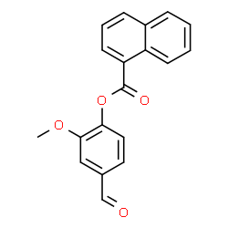 ChemSpider 2D Image | 4-Formyl-2-methoxyphenyl 1-naphthoate | C19H14O4