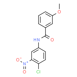 ChemSpider 2D Image | N-(4-Chloro-3-nitrophenyl)-3-methoxybenzamide | C14H11ClN2O4