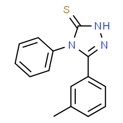 ChemSpider 2D Image | 4-PHENYL-5-M-TOLYL-4H-(1,2,4)TRIAZOLE-3-THIOL | C15H13N3S