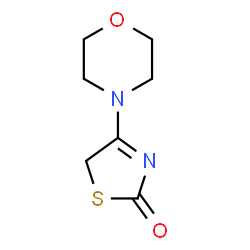 ChemSpider 2D Image | 4-(4-Morpholinyl)-1,3-thiazol-2(5H)-one | C7H10N2O2S