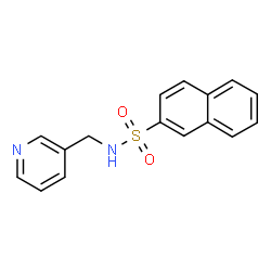 ChemSpider 2D Image | N-(3-Pyridinylmethyl)-2-naphthalenesulfonamide | C16H14N2O2S