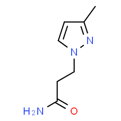 ChemSpider 2D Image | 3-(3-Methyl-1H-pyrazol-1-yl)propanamide | C7H11N3O