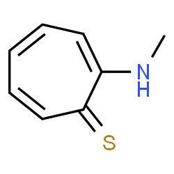 ChemSpider 2D Image | 2-(Methylamino)-2,4,6-cycloheptatriene-1-thione | C8H9NS