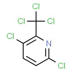 ChemSpider 2D Image | 2,5-dichloro-6-(trichloromethyl)pyridine | C6H2Cl5N