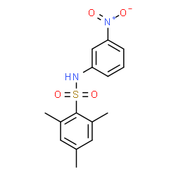 ChemSpider 2D Image | 2,4,6-Trimethyl-N-(3-nitrophenyl)benzenesulfonamide | C15H16N2O4S