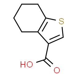 ChemSpider 2D Image | 4,5,6,7-Tetrahydrobenzothiophene-3-carboxylic acid | C9H10O2S