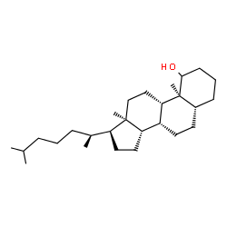 ChemSpider 2D Image | (5alpha,8alpha,17alpha,20S)-Cholestan-1-ol | C27H48O
