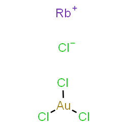 ChemSpider 2D Image | Rubidium chloride - trichlorogold (1:1:1) | AuCl4Rb