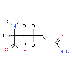 ChemSpider 2D Image | N~5~-Carbamoyl-L-(N~2~,N~2~,2,3,3,4,4-~2~H_7_)ornithine | C6H6D7N3O3
