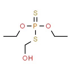 ChemSpider 2D Image | O,O-Diethyl S-(hydroxymethyl) phosphorodithioate | C5H13O3PS2