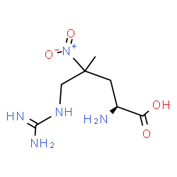 ChemSpider 2D Image | 5-Carbamimidamido-4-nitro-L-leucine | C7H15N5O4