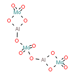 ChemSpider 2D Image | bis[(4,4-dioxo-1,3-dioxa-2-alumina-4$l^{6}-molybdacyclobut-2-yl)oxy]-dioxo-molybdenum | Al2Mo3O12