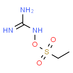 ChemSpider 2D Image | 1-[(Ethylsulfonyl)oxy]guanidine | C3H9N3O3S
