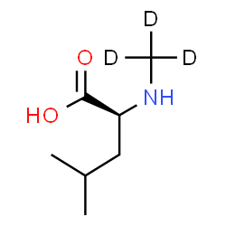 ChemSpider 2D Image | N-(~2~H_3_)Methyl-L-leucine | C7H12D3NO2