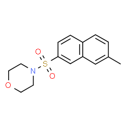 ChemSpider 2D Image | 4-[(7-Methyl-2-naphthyl)sulfonyl]morpholine | C15H17NO3S