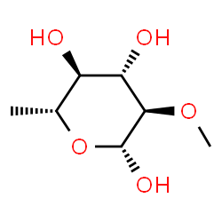 ChemSpider 2D Image | 6-Deoxy-2-O-methyl-beta-D-glucopyranose | C7H14O5