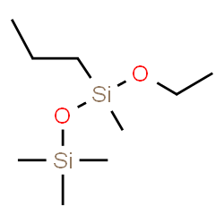ChemSpider 2D Image | 1-Ethoxy-1,3,3,3-tetramethyl-1-propyldisiloxane | C9H24O2Si2
