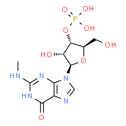 ChemSpider 2D Image | N-Methylguanosine 3'-(dihydrogen phosphate) | C11H16N5O8P
