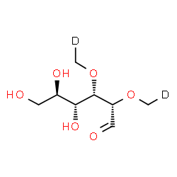 ChemSpider 2D Image | 2,3-Bis-O-[(~2~H_1_)methyl]-D-mannose | C8H14D2O6