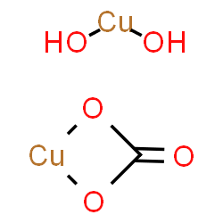 ChemSpider 2D Image | [Carbonato(2-)-kappa~2~O,O']copper - dihydroxycopper (1:1) | CH2Cu2O5