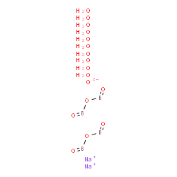 ChemSpider 2D Image | disodium;oxo(oxoboranyloxy)borane;oxygen(2-);decahydrate | H20B4Na2O17