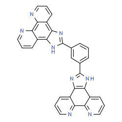 ChemSpider 2D Image | 2,2'-(1,3-Phenylene)bis(1H-imidazo[4,5-f][1,10]phenanthroline) | C32H18N8