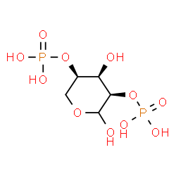 ChemSpider 2D Image | 2,4-Di-O-phosphono-D-ribopyranose | C5H12O11P2