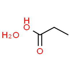 ChemSpider 2D Image | Propanoic acid hydrate (1:1) | C3H8O3
