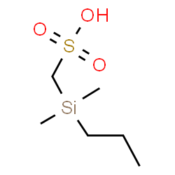ChemSpider 2D Image | [Dimethyl(propyl)silyl]methanesulfonic acid | C6H16O3SSi