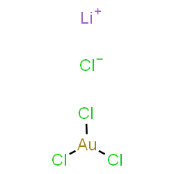 ChemSpider 2D Image | Lithium chloride - trichlorogold (1:1:1) | AuCl4Li