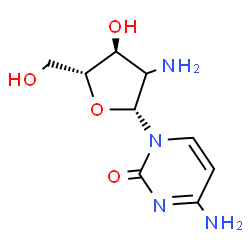 ChemSpider 2D Image | (2xi)-2'-Amino-2'-deoxycytidine | C9H14N4O4