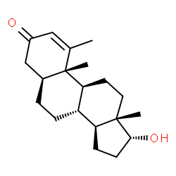 ChemSpider 2D Image | (5alpha,17alpha)-17-Hydroxy-1-methylandrost-1-en-3-one | C20H30O2