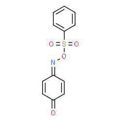ChemSpider 2D Image | 4-{[(Phenylsulfonyl)oxy]imino}-2,5-cyclohexadien-1-one | C12H9NO4S